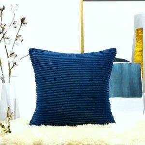 2pack Reversible Corduroy Plush Decorative Pillow